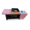 Giường gội đầu bồn sứ vuông - GGD011 1 Giường gội đầu bồn sứ vuông bọc nệm hồng