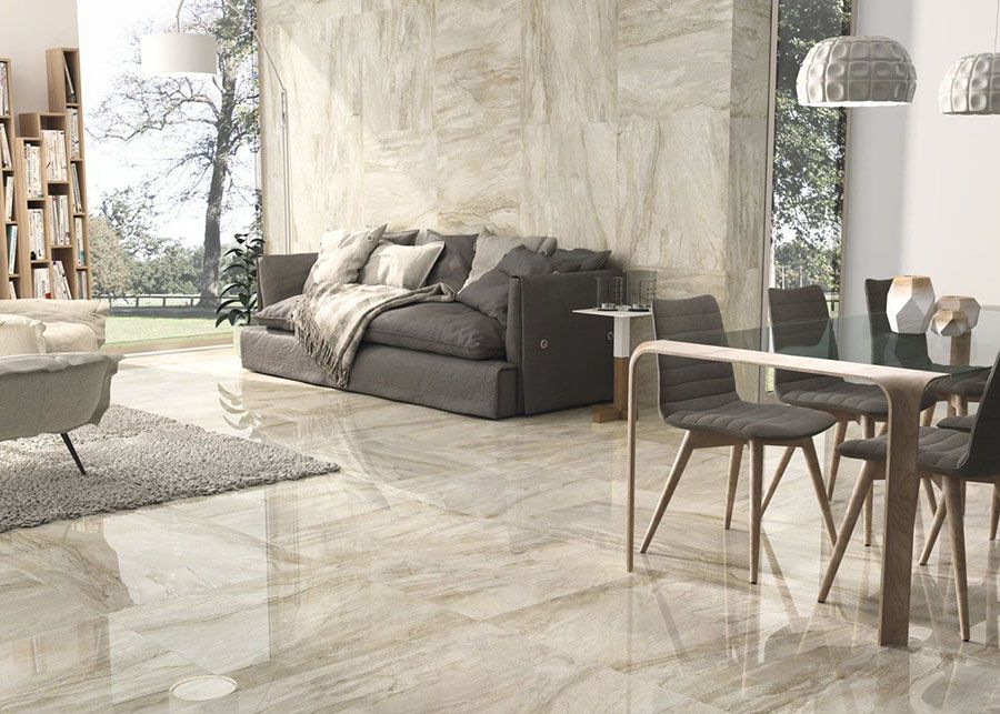 30+ Mẫu gạch ốp tường phòng khách đẹp, bền giá rẻ nhất 10 Gạch giả bê tông ốp phòng khách