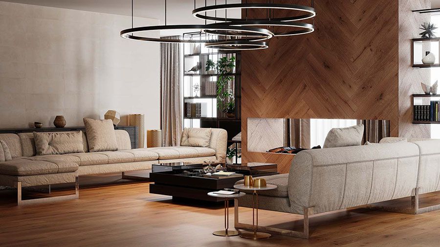 30+ Mẫu gạch ốp tường phòng khách đẹp, bền giá rẻ nhất 5 Gạch ốp tường phòng khách giả gỗ