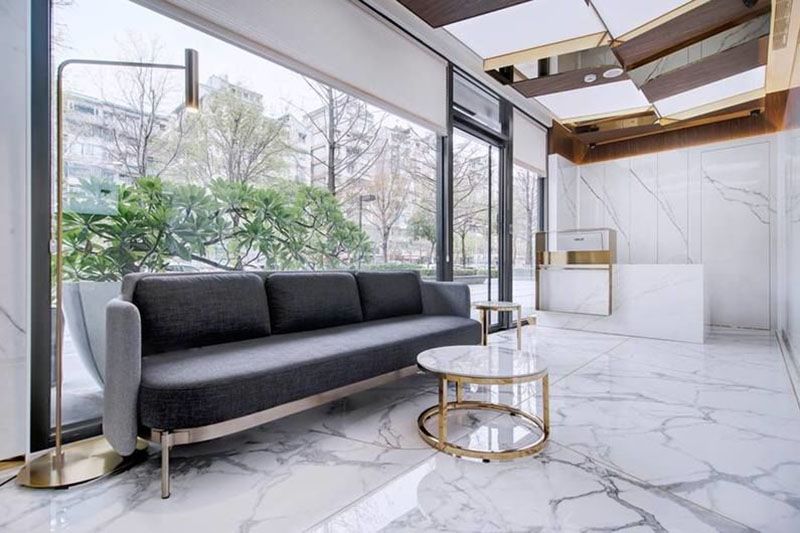 30+ Mẫu gạch ốp tường phòng khách đẹp, bền giá rẻ nhất 23 Gạch trang trí ốp phòng khách