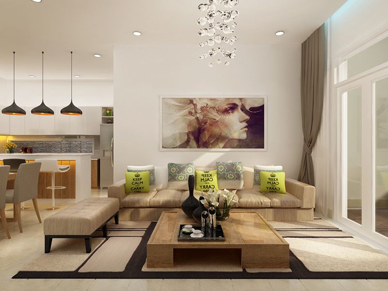 10 Cách trang trí phòng khách nhà cấp 4 đẹp, hiện đại nhất 3 Mẫu thiết kế phòng khách nhà cấp 4 đẹp, hiện đại