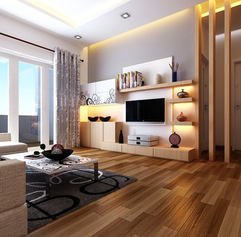 10 Cách trang trí phòng khách nhà cấp 4 đẹp, hiện đại nhất 40 Cách trang trí phòng khách nhà cấp 4 với thảm lông trải sàn