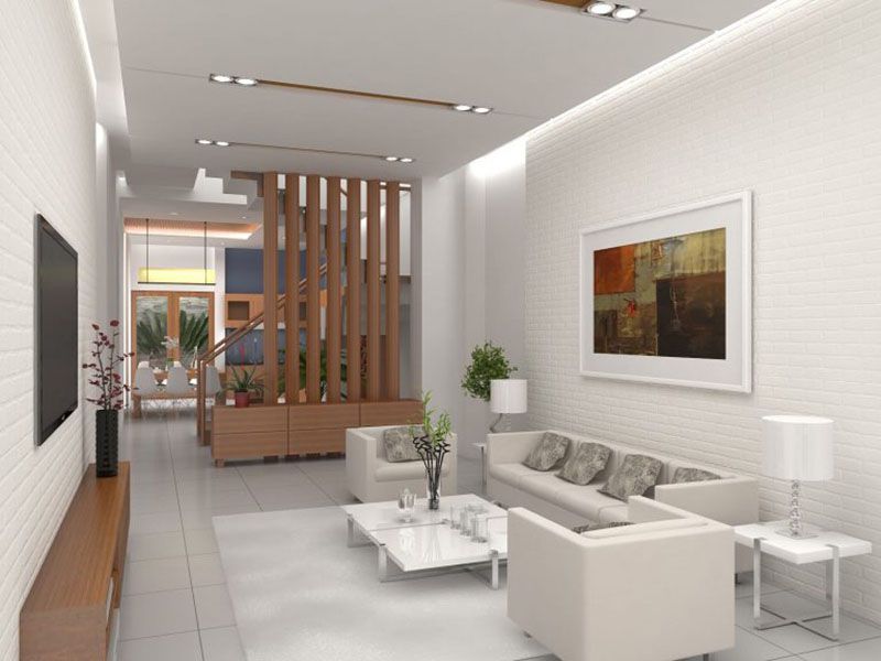 10 Cách trang trí phòng khách nhà cấp 4 đẹp, hiện đại nhất 19 Mẫu thiết kế phòng khách nhà cấp 4 tối giản
