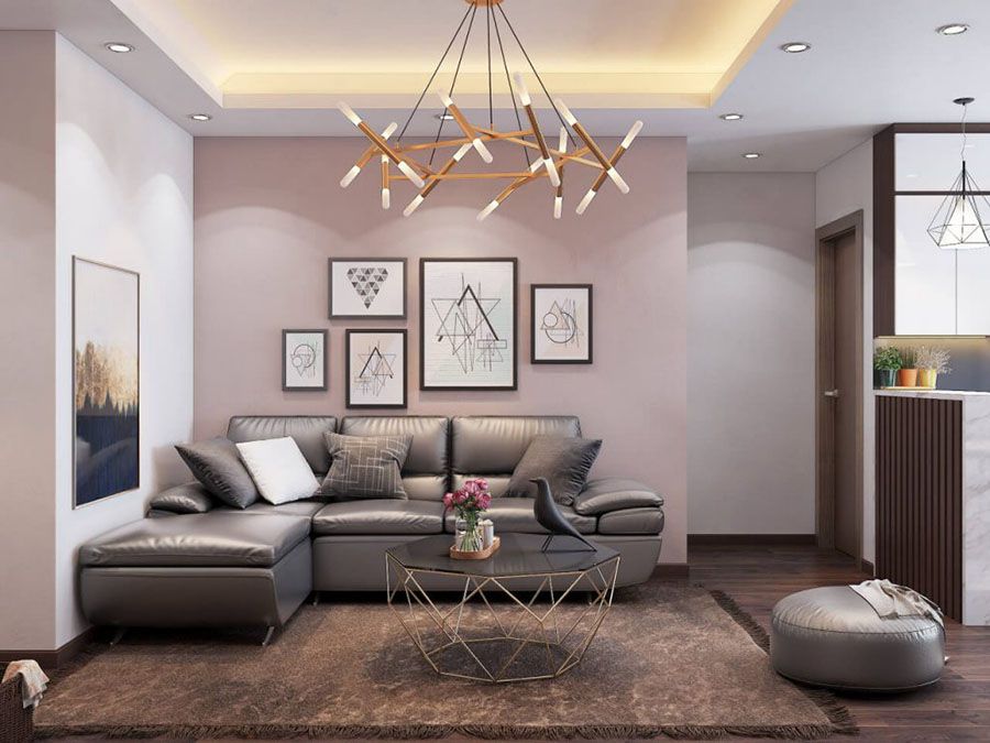 Cách trang trí phòng khách nhà vuông đẹp, hiện đại tối ưu nhất 5 Phòng khách được trang trí nội thất đơn giản hiện đại