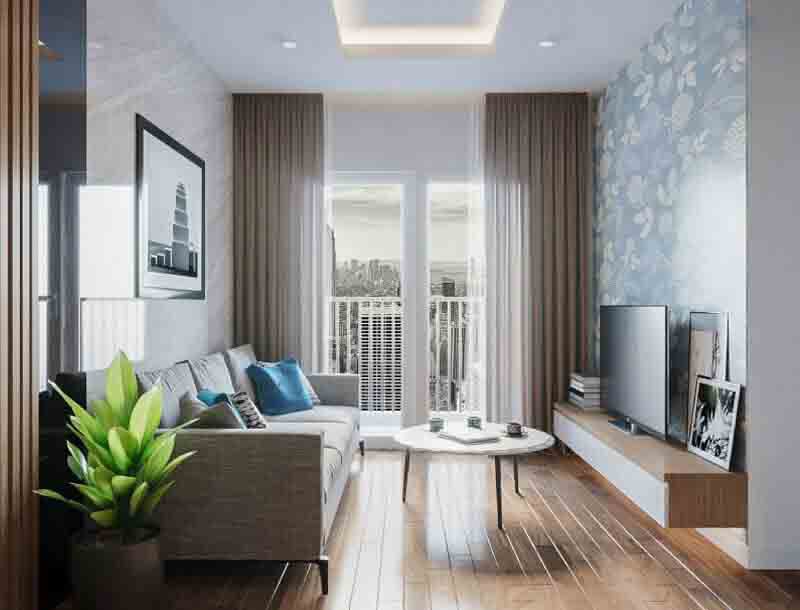 Cách trang trí phòng khách nhà vuông đẹp, hiện đại tối ưu nhất 6 Phòng khách được trang trí nội thất đơn giản hiện đại