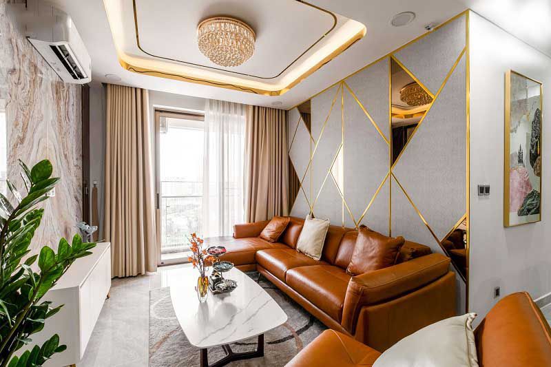 Cách trang trí phòng khách nhà vuông đẹp, hiện đại tối ưu nhất 18 Phối màu sắc đồ nội thất phòng khách