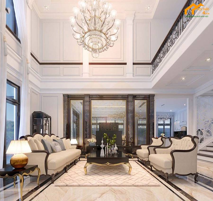 Mẫu rèm thông tầng cho căn hộ duplex, biệt thự