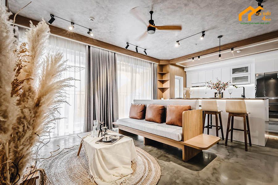 Rèm cửa phòng khách sang trọng