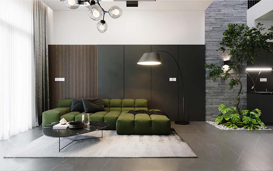 Rèm âm trần 2 lớp