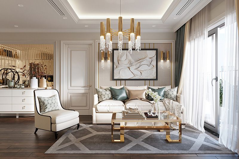 Rèm cửa ra vào phòng khách