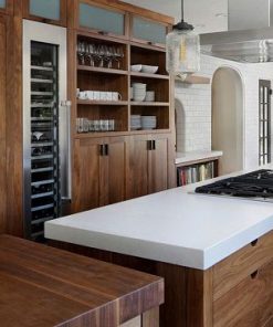 Tủ bếp gỗ óc chó hiện đại