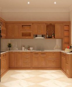 Mẫu tủ bếp chữ U TBGD03