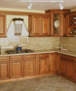 20+ Mẫu tủ bếp gỗ gõ đỏ đẹp, cao cấp, sang trọng 9 mẫu tủ bếp TBG05