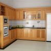 Mẫu tủ bếp gỗ sồi Nga - TBSN02
