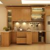 Tủ bếp gỗ Xoan Đào có quầy bar - TBXD09 1 Mẫu tủ bếp gỗ Xoan Đào có quầy bar