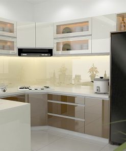 Mẫu tủ bếp laminate đẹp hiện đại