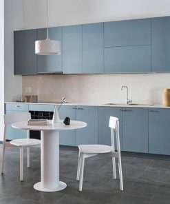 Mẫu tủ bếp gỗ Laminate hình chữ i