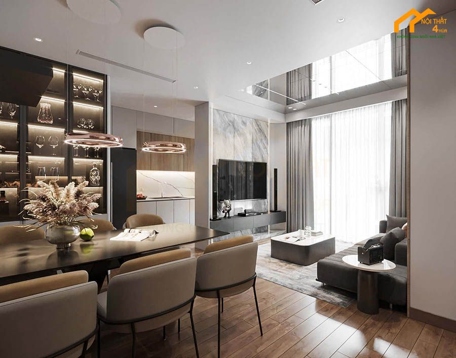 Vách tivi giả đá