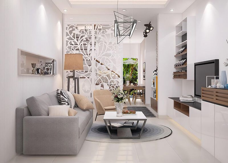 30+ Mẫu thiết kế phòng khách nhỏ đẹp, đơn giản, tiện nghi 20 Chọn ghế sofa đơn nhỏ gọn, tiện nghi
