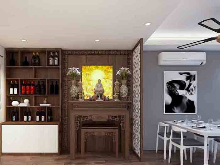 mẫu phòng thờ nhà cấp 4