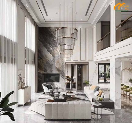 thiết kế phòng khách biệt thự đẹp