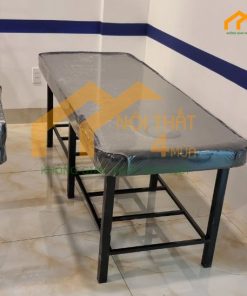 Mẫu giường massage body chân sắt 6 chân