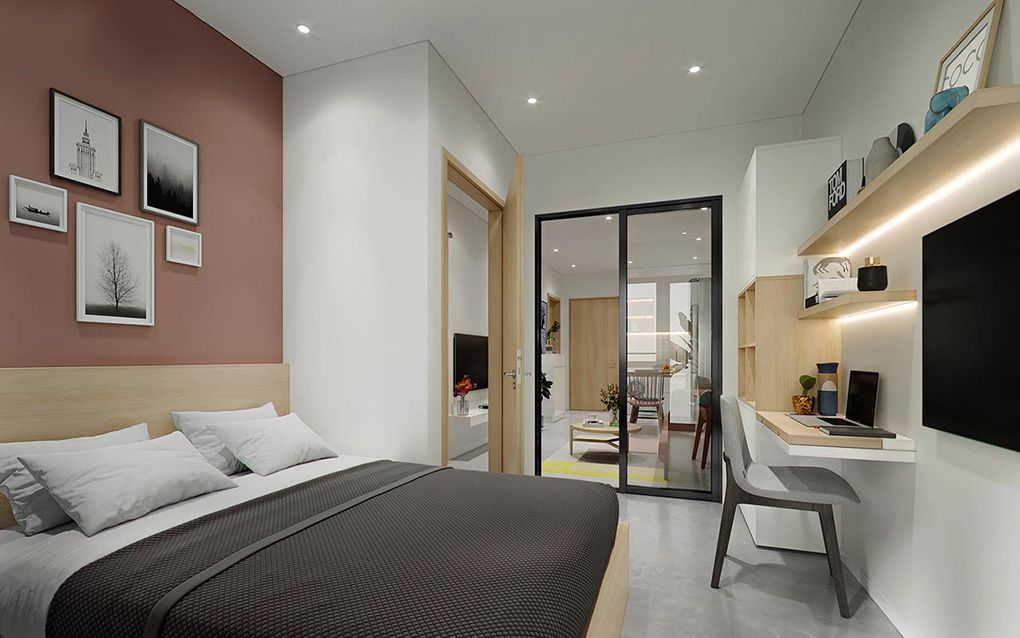 Căn hộ Sài Gòn Intela 55m2 2PN 8 Mẫu thiết kế nội thất chung cư 55m2