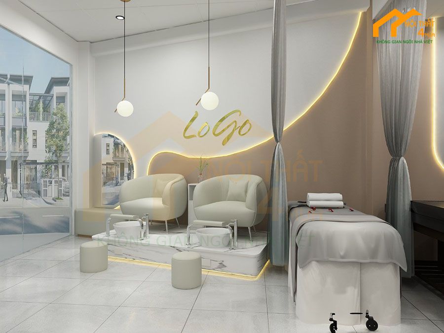 Thiết kế spa kết hợp Nail 60m2 – Quận 12 4 Thiết kế thi công spa nail quận 12