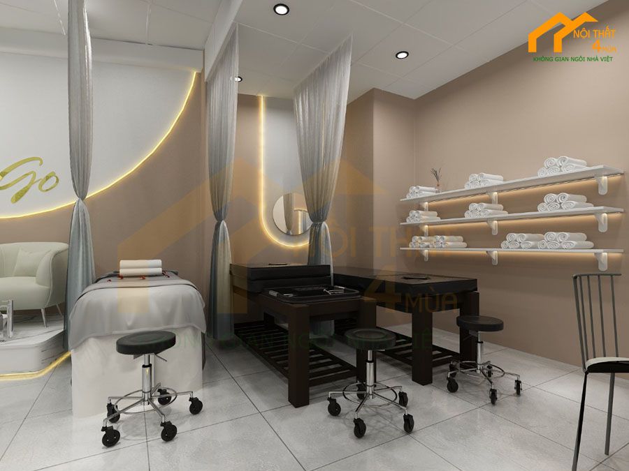 Thiết kế spa kết hợp Nail 60m2 – Quận 12 7 Thiết kế thi công spa nail quận 12