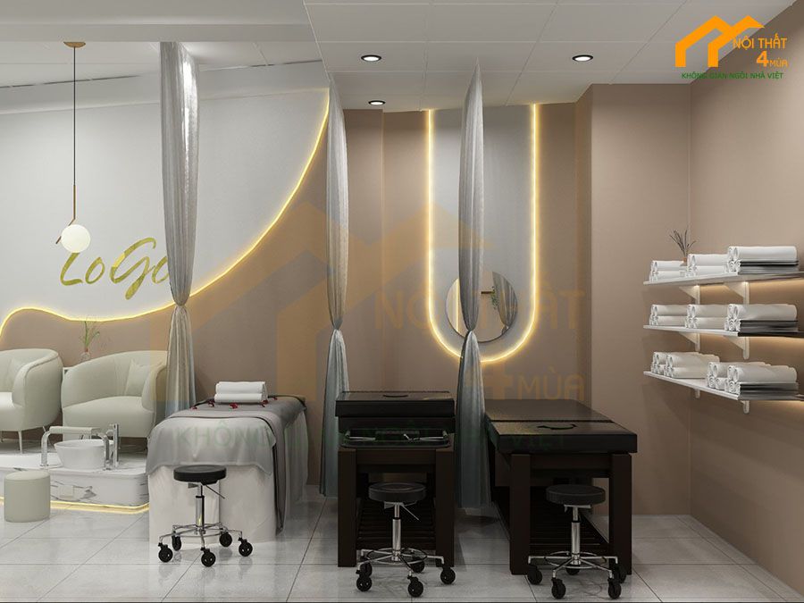 Thiết kế spa kết hợp Nail 60m2 – Quận 12 8 Thiết kế thi công spa nail quận 12