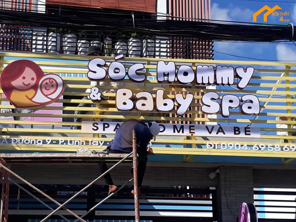 Nội thất spa Sóc Mommy Baby Thủ Đức 2 Thi công spa mẹ và bé mommy