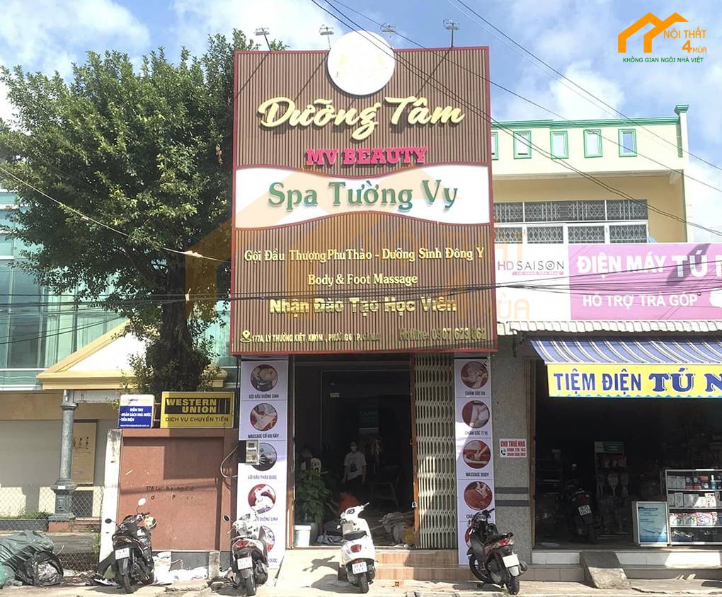 Nội thất spa Tường Vy Cà Mau 2 thi công spa tường vy cà mau