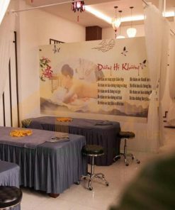 Rèm spa lắp hạ trần - RSPH01 4 thi công spa tường vy cà mau