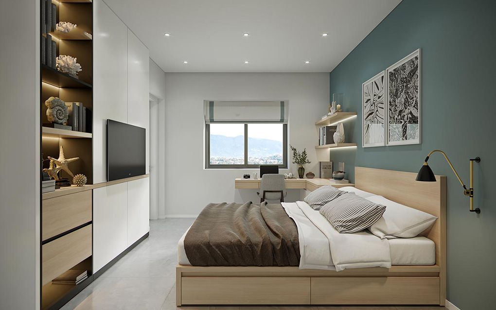 Căn hộ Sài Gòn Intela 55m2 2PN 6 Mẫu thiết kế nội thất chung cư 55m2