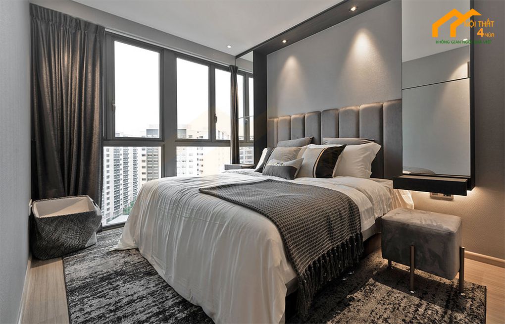 Căn hộ Vinhomes Grand Park 46m2 - 1PN 7 thiet ke phong ngu bep can ho 46m2 hien dai 02