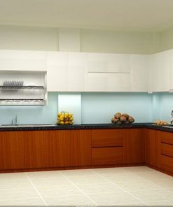 Mẫu tủ bếp melamine TBM04