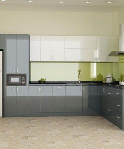 Mẫu tủ bếp melamine TBM06