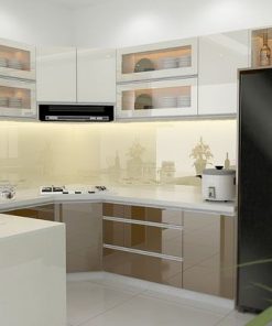 20+ Mẫu tủ bếp Melamine An Cường đẹp và Báo giá 2025 4 Mẫu tủ bếp melamine TBM12