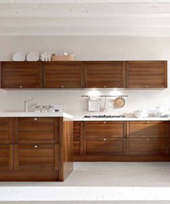 20+ Mẫu tủ bếp gỗ gõ đỏ đẹp, cao cấp, sang trọng 2 Tủ bếp đẹp hiện đại