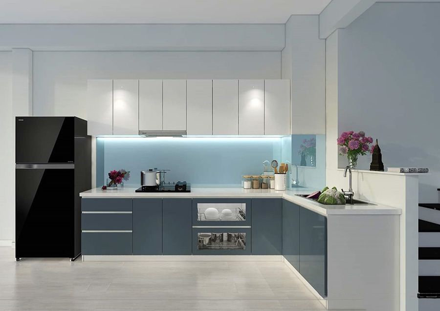 Báo giá 20+ Mẫu tủ bếp nhôm kính đẹp, rẻ tại TpHCM 10 Mẫu tủ bếp nhôm kinh sơn tĩnh điện