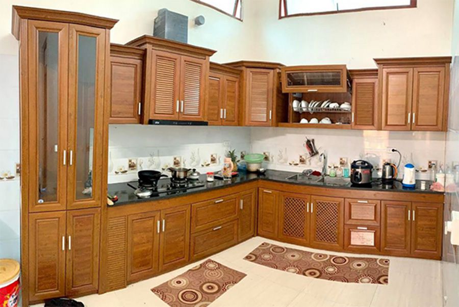 Báo giá 20+ Mẫu tủ bếp nhôm kính đẹp, rẻ tại TpHCM 17 Tủ bếp nhôm kính cao cấp omega