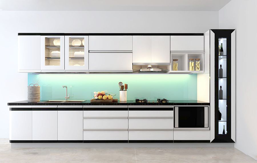 Mẫu tủ bếp nhựa đẹp