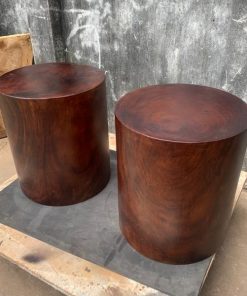 Đôn gỗ me tây DK 35cm - MBMT37 3 Đôn gỗ me tây hình tròn - MBMT37-02