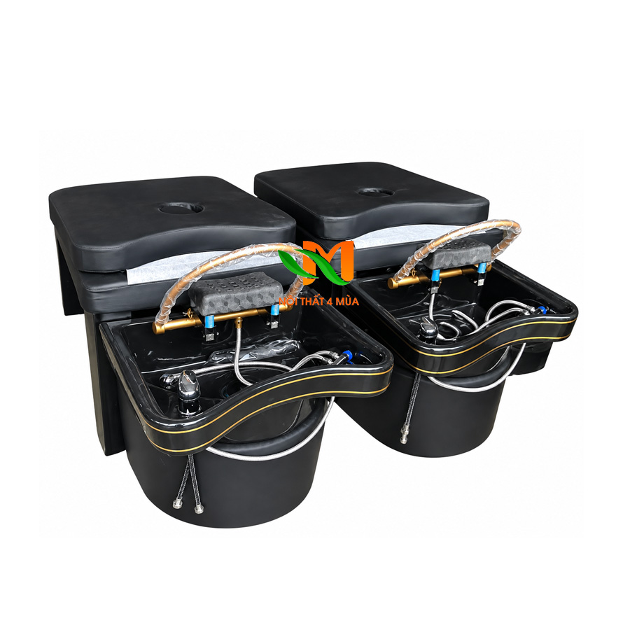 Giường gội đầu dưỡng sinh bồn sứ màu đen – GGDD01 1 Giuong goi dau duong sinh bon su mau den – GGDD01 1