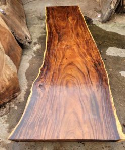 Mặt bàn gỗ me tây nguyên tấm - MBMT33