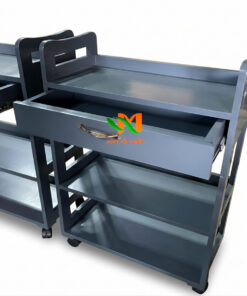 Xe đẩy spa gỗ - Kệ gỗ 3 tầng spa - KDSG01