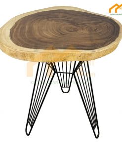 Bàn cafe gỗ me tây - BCFMT01 2 Bàn cafe gỗ me tây hình tròn - BCFMTT03