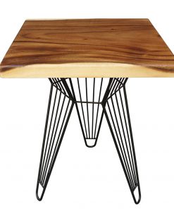 Bàn gỗ me tây hình vuông - BGMTV01-02