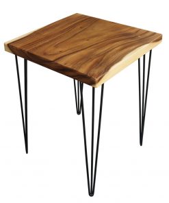 Bàn gỗ me tây hình vuông - BGMTV01-03