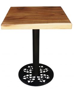 Bàn gỗ me tây hình vuông - BGMTV01